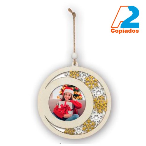 Bola plana navideña