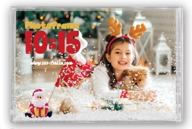 Marco de agua navideño