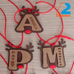 Iniciales Madera Grabadas